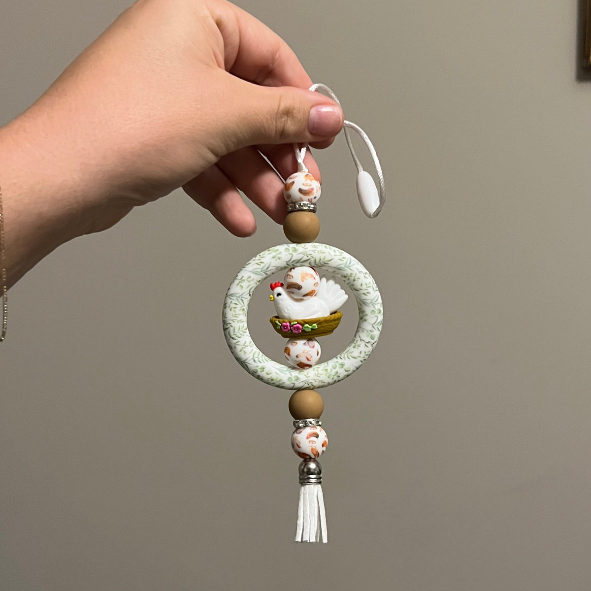 Chicken Basket Car Charm