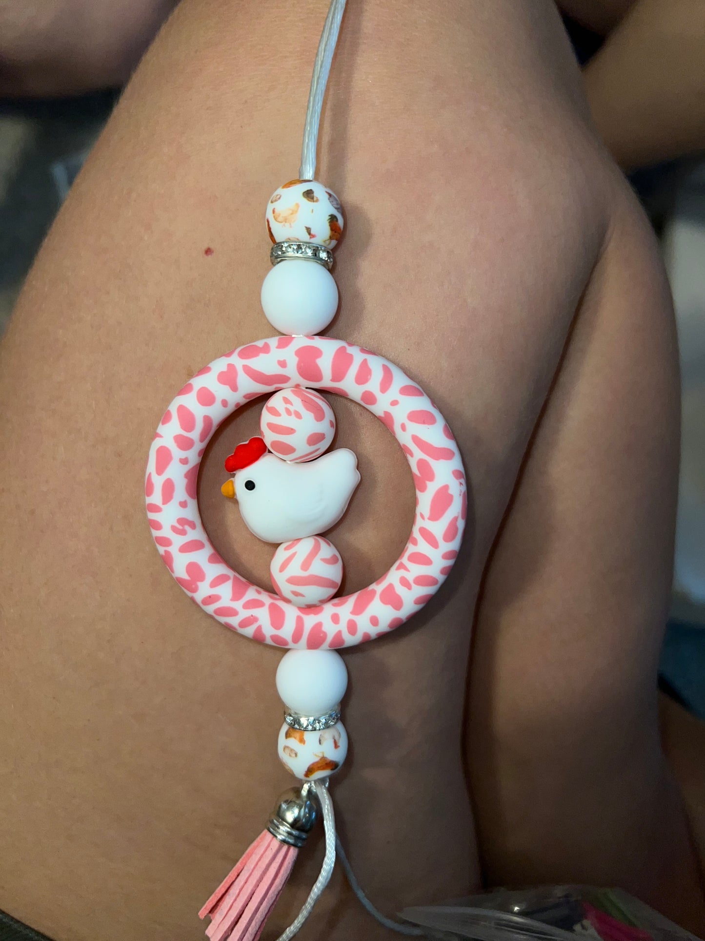 Chicken goes Moo Car Charm