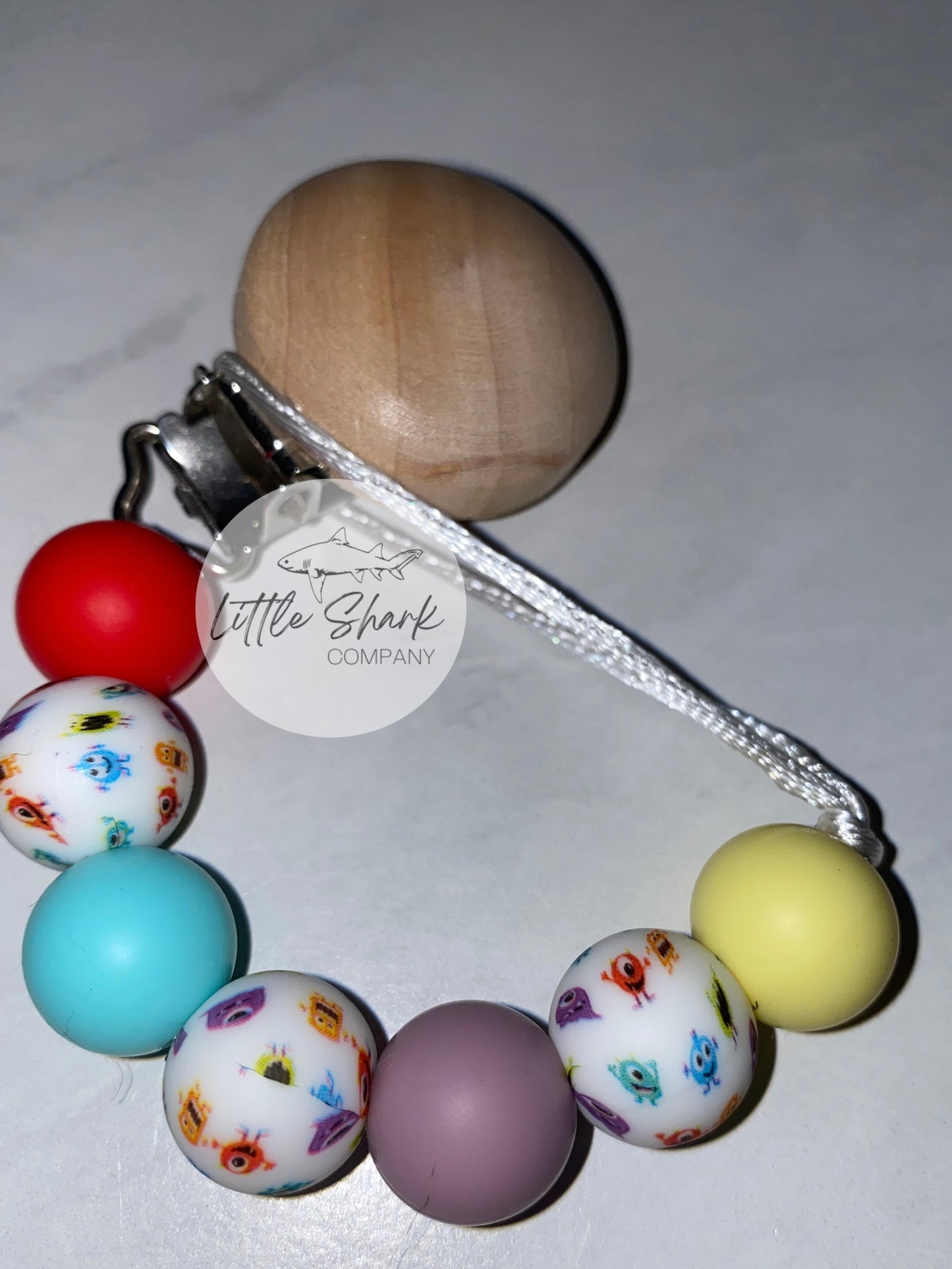 Monsters Pacifier Clip