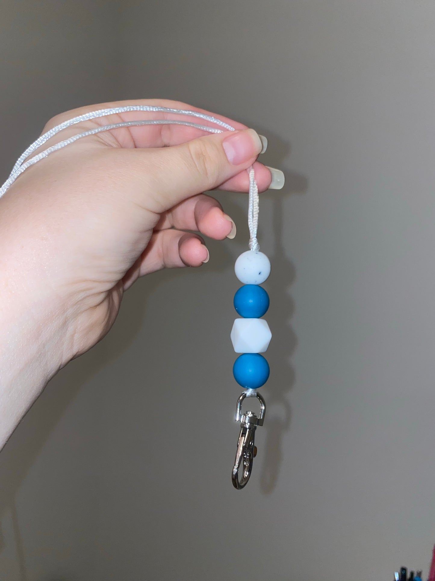 Speckled Blue Lanyard