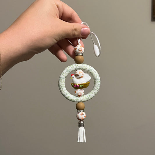 Chicken Basket Car Charm