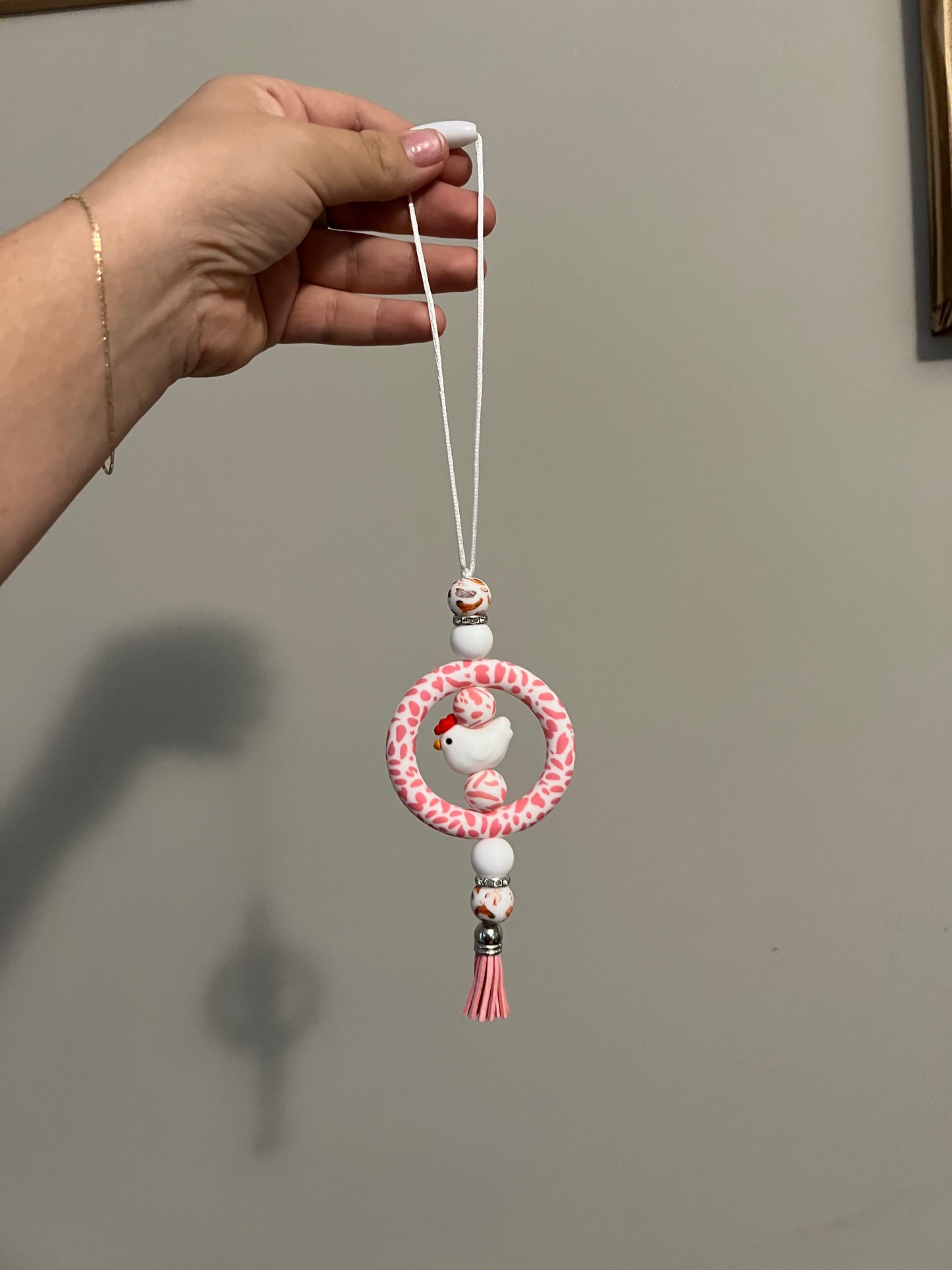 Chicken goes Moo Car Charm