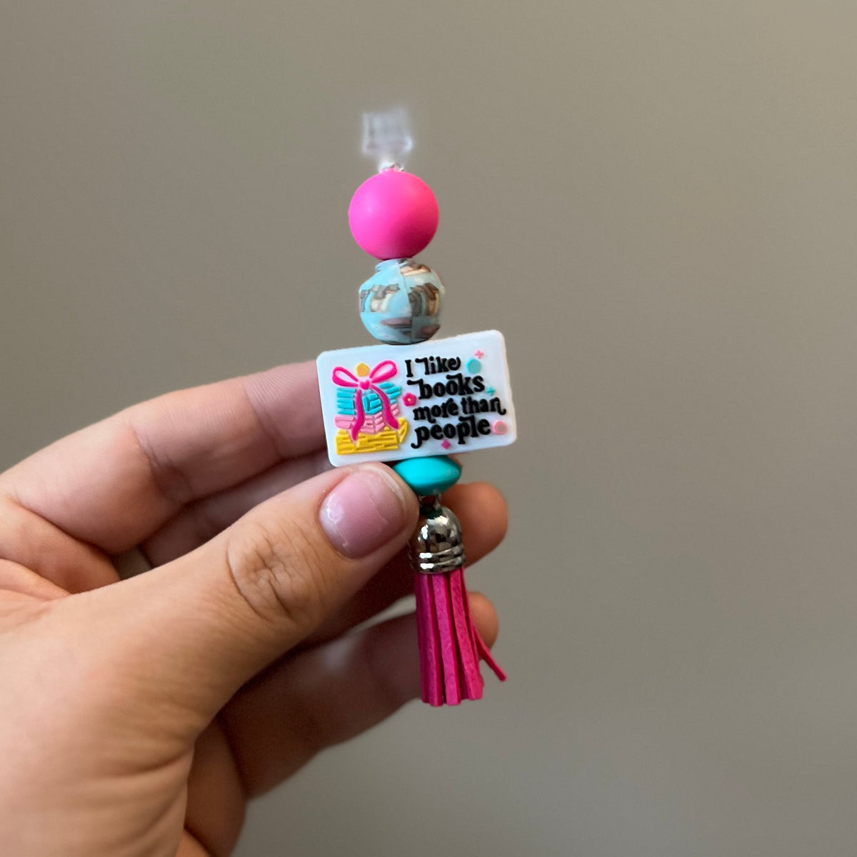 Books Not People Phone/Kindle Charm