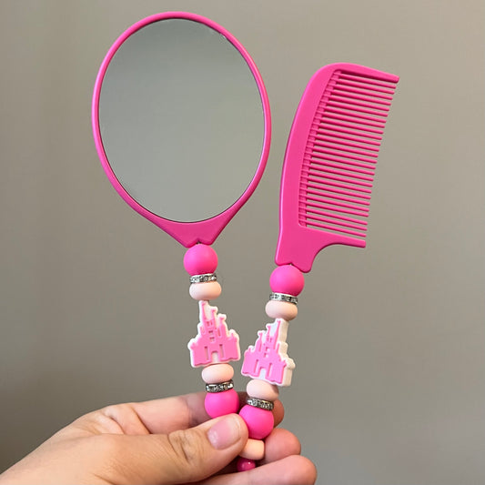 Castle Mirror & Comb Set
