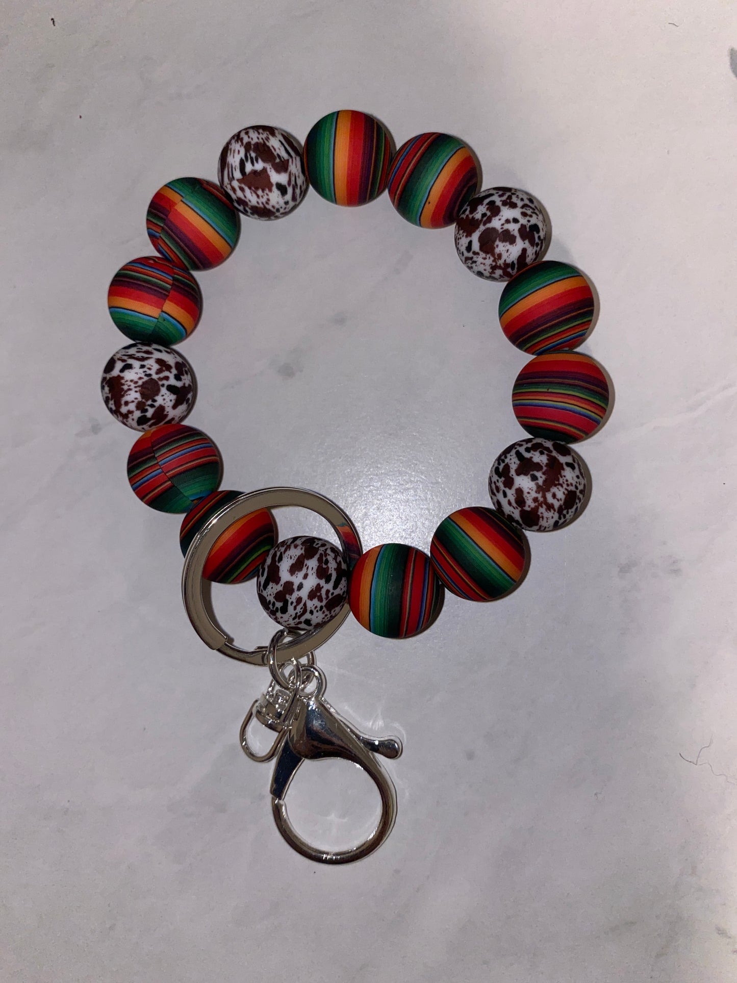 Serape Cow Wristlet