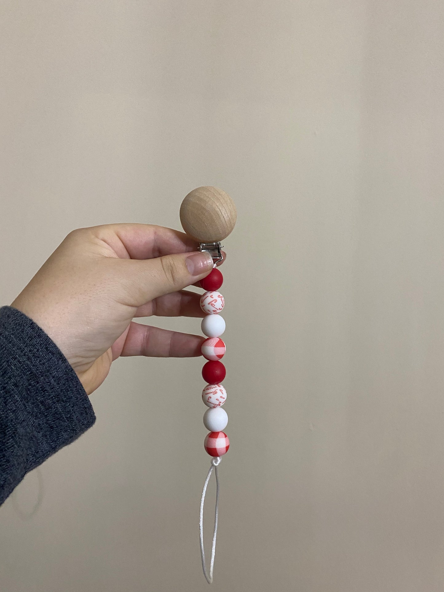 Peppermint Plaid Christmas Clip