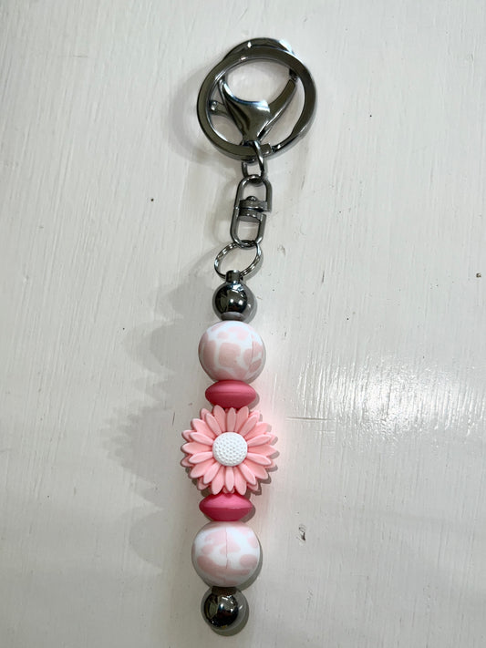 Strawberry Sunflower Bar Keychain