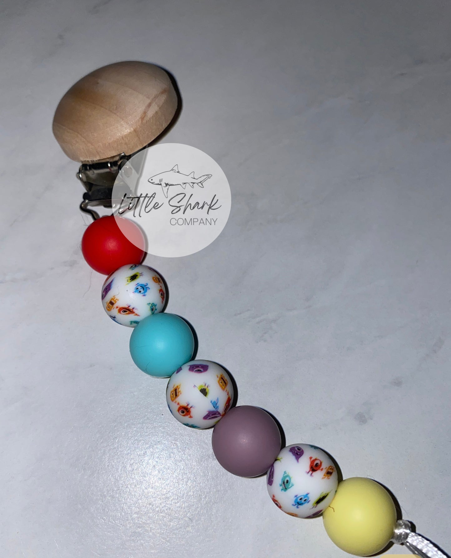 Monsters Pacifier Clip
