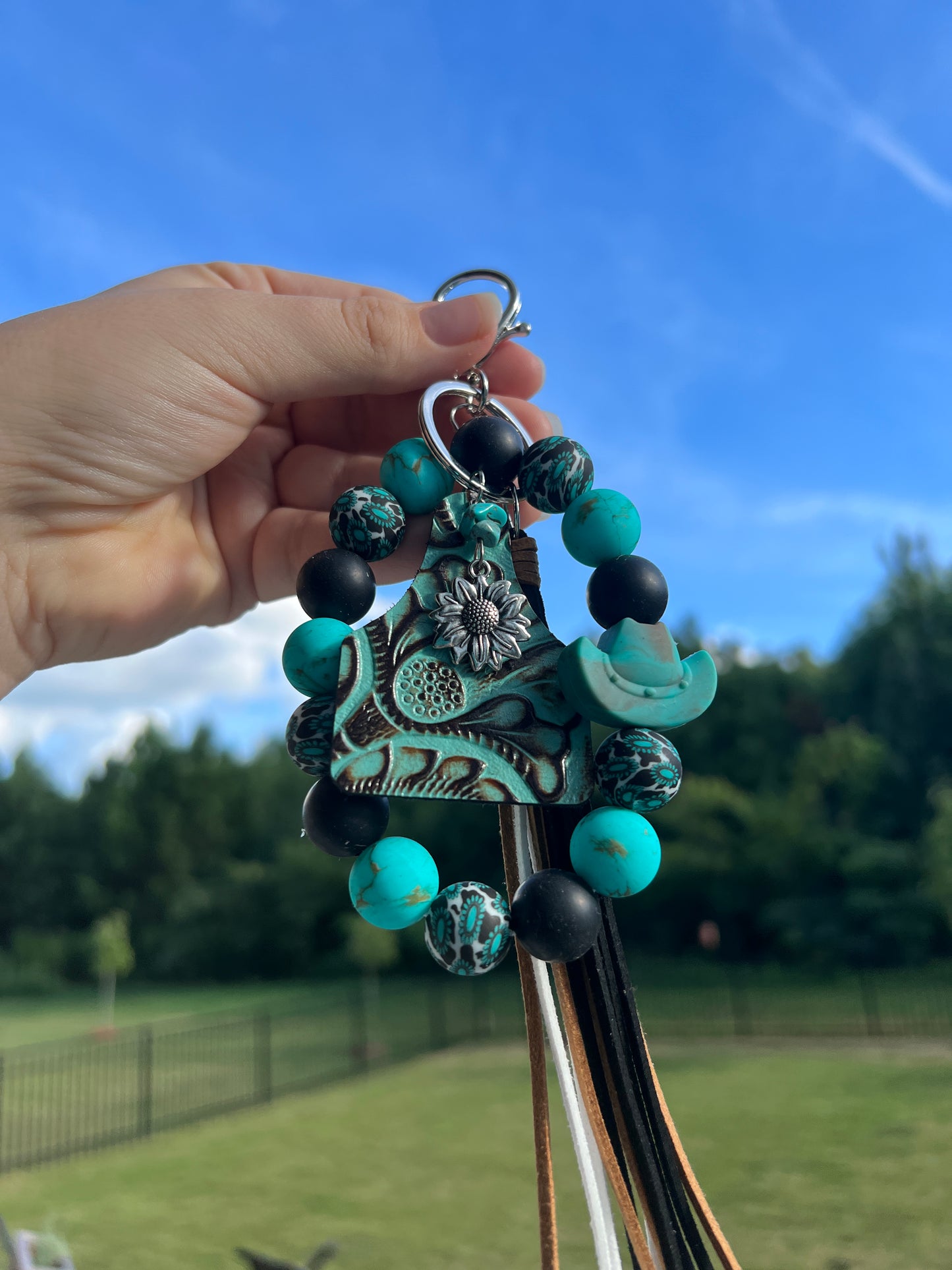 Western Turquoise Wristlet