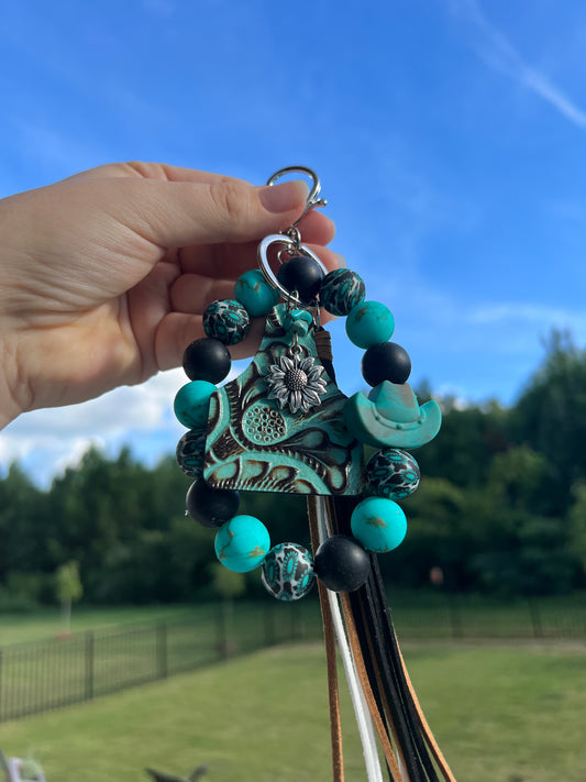 Western Turquoise Wristlet