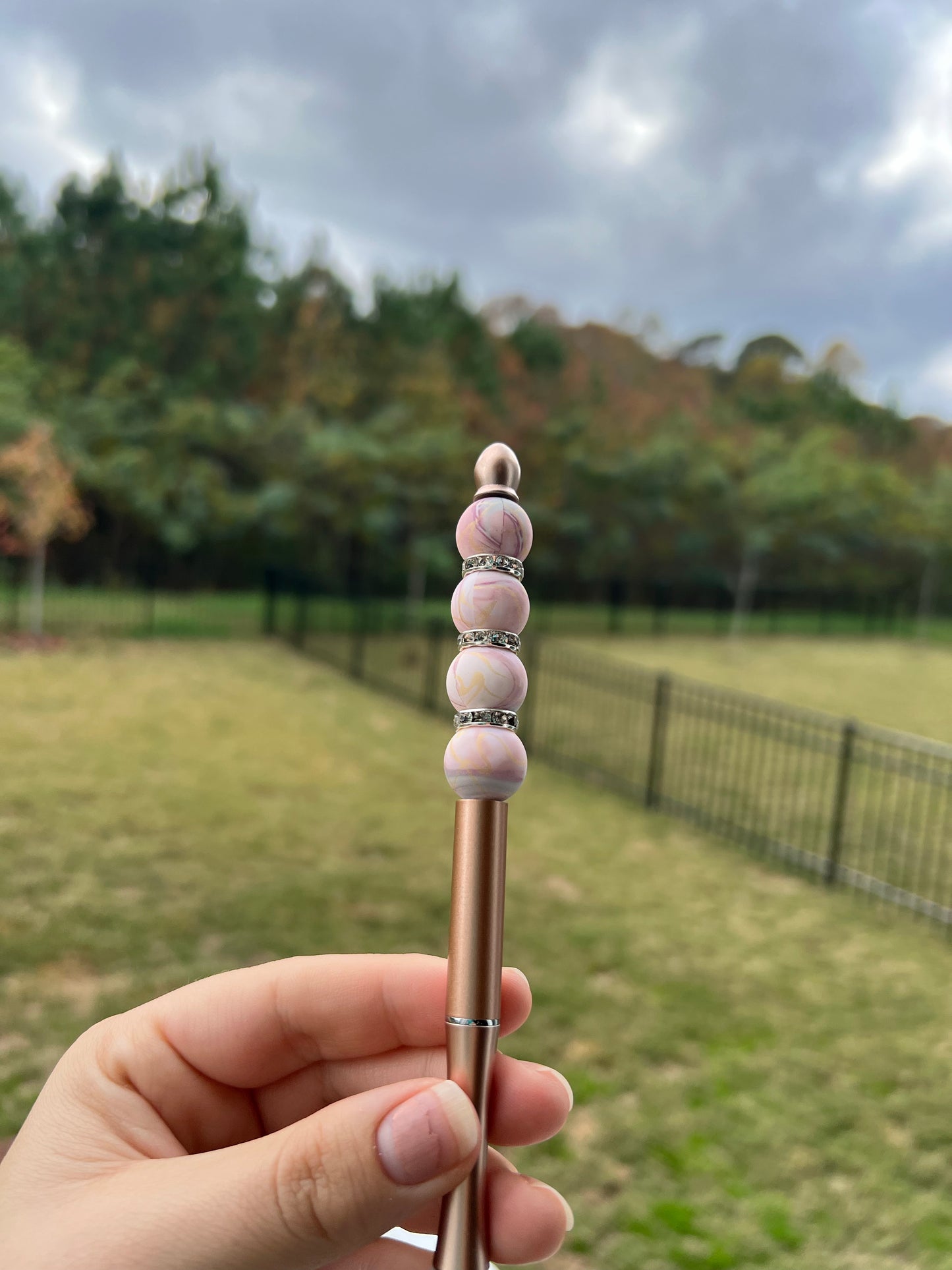 Pink Granite Pencil/Pen