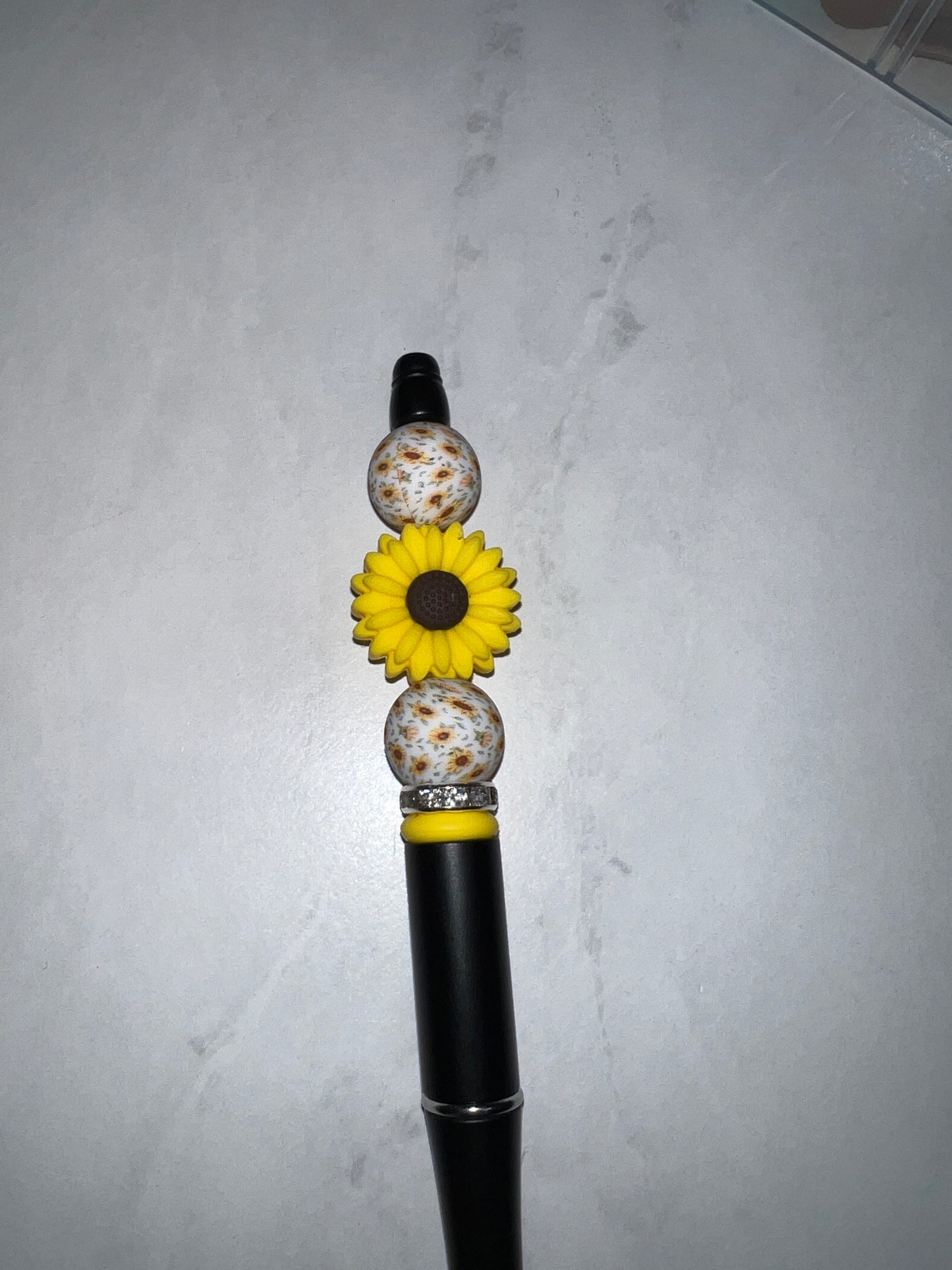 Yellow Sunflowers Pen/Keychain Set