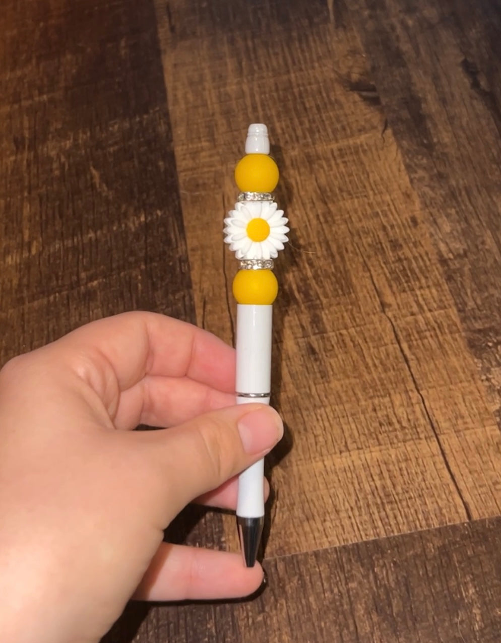 Mustard Daisy Pen