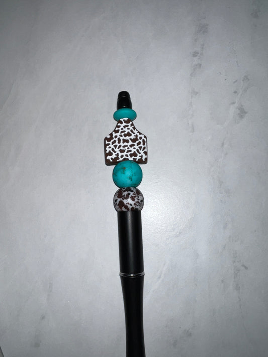 Stone Cow Tag Pen
