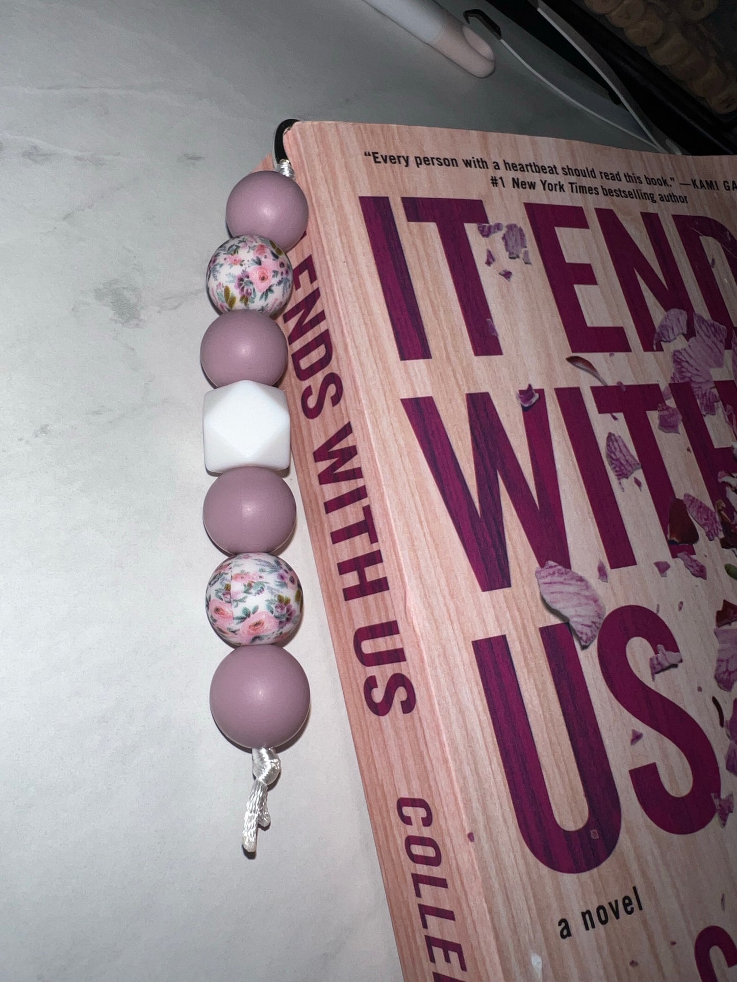 Purple Floral Bookmark