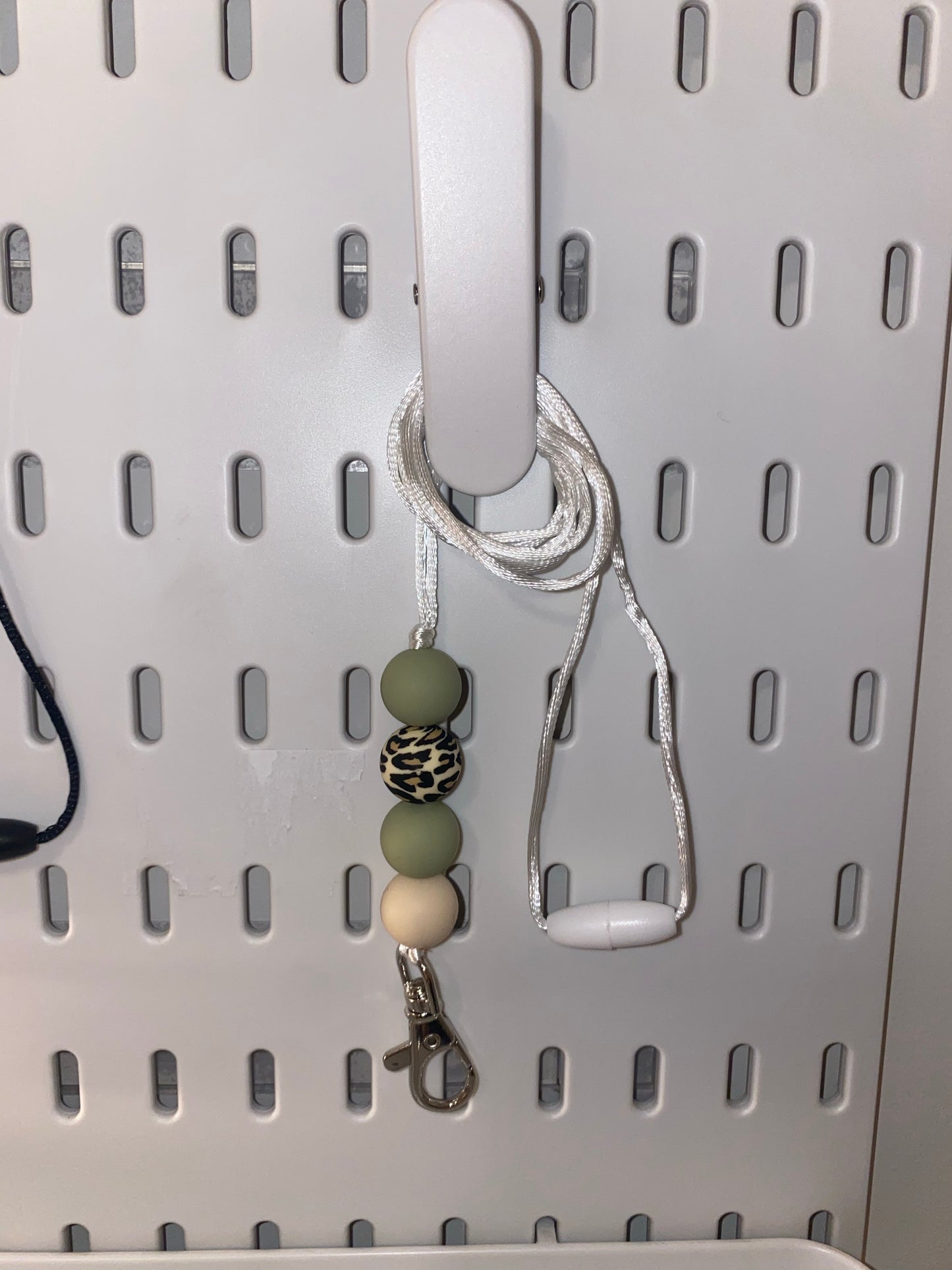 Green Leopard Lanyard