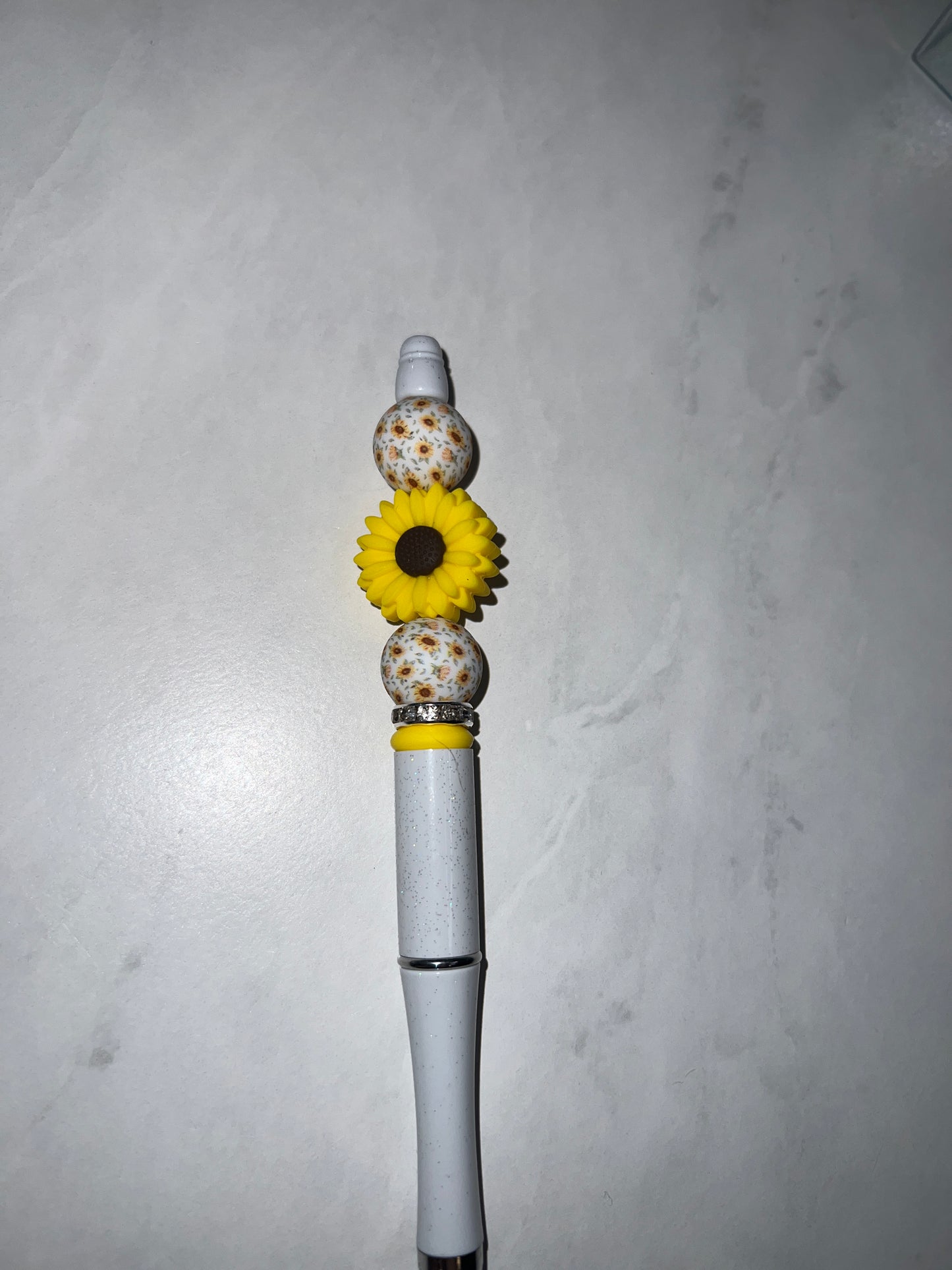 Yellow Sunflowers Pen/Keychain Set
