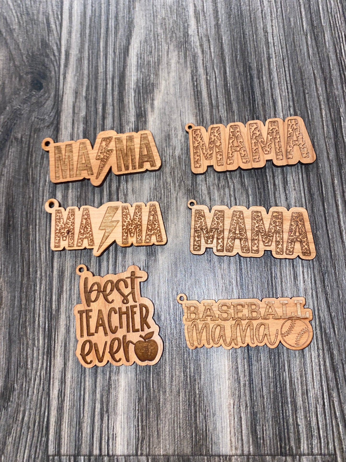 Wooden Keychain Tags