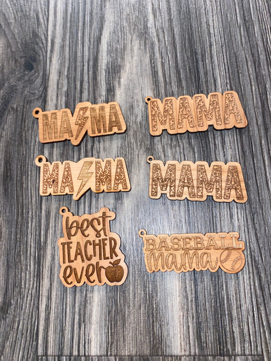 Wooden Keychain Tags