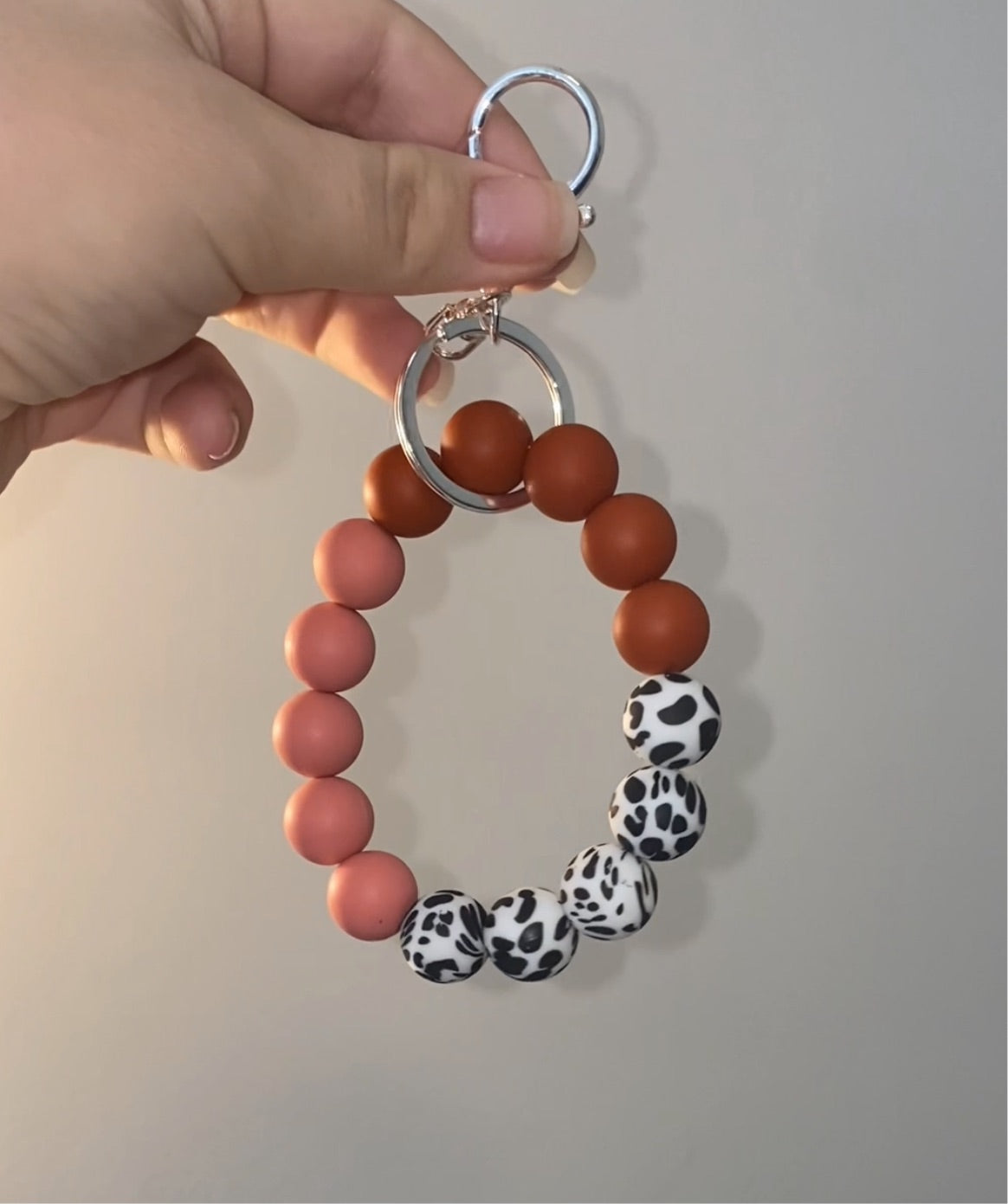 Strawberry Cow Keychain