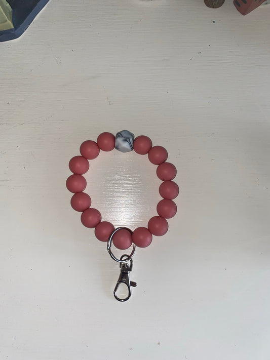 Strawberry Marble Wristlet