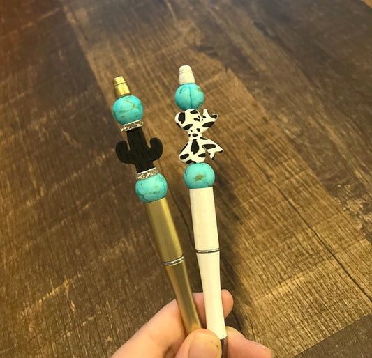 Turquoise Bow Pen