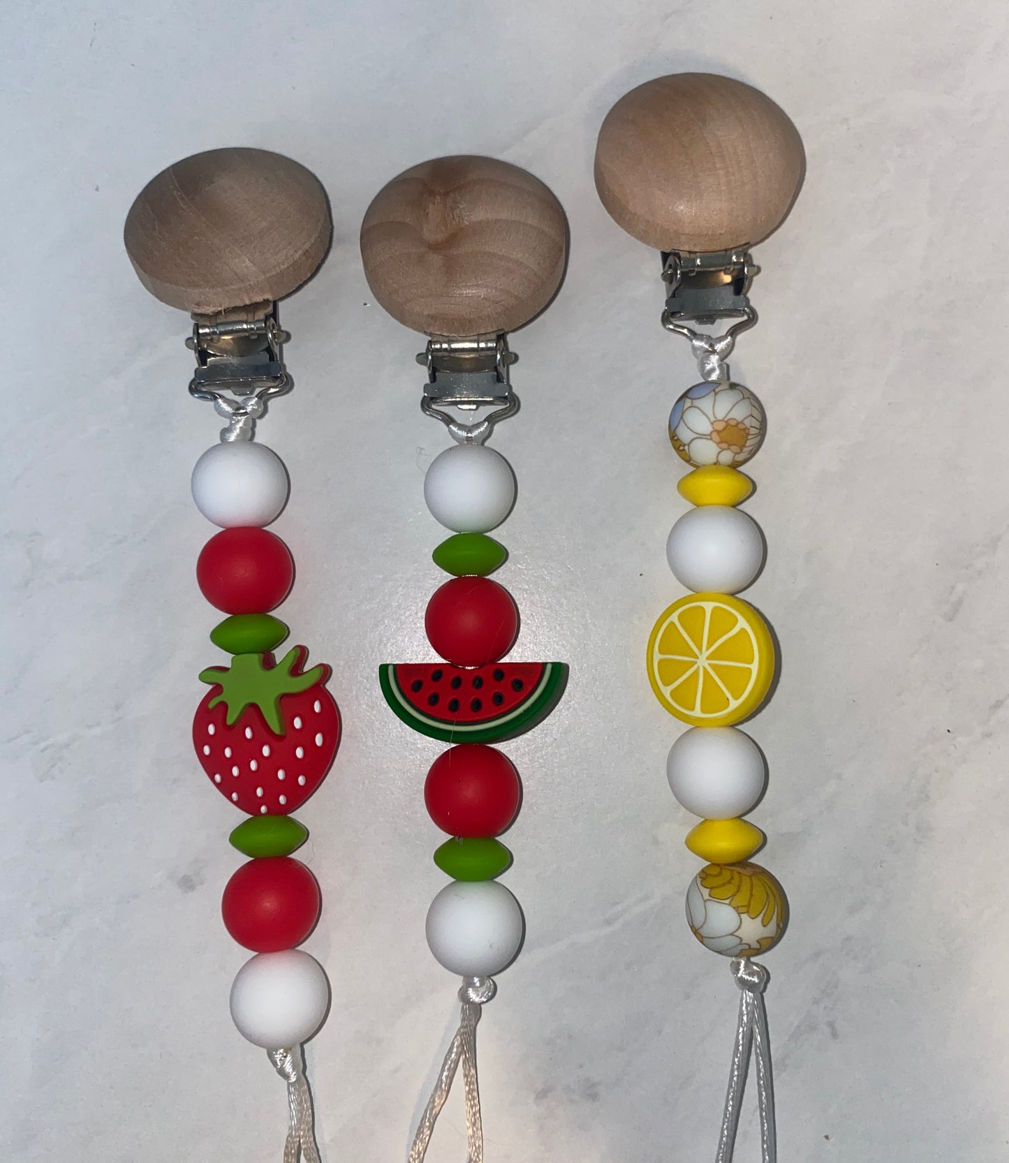 Fruity Pacifier Clips