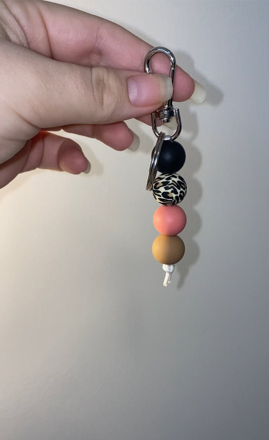 Strawberry Leopard Mini Keychain