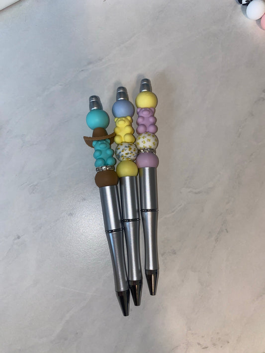 Yellow Floral Pen