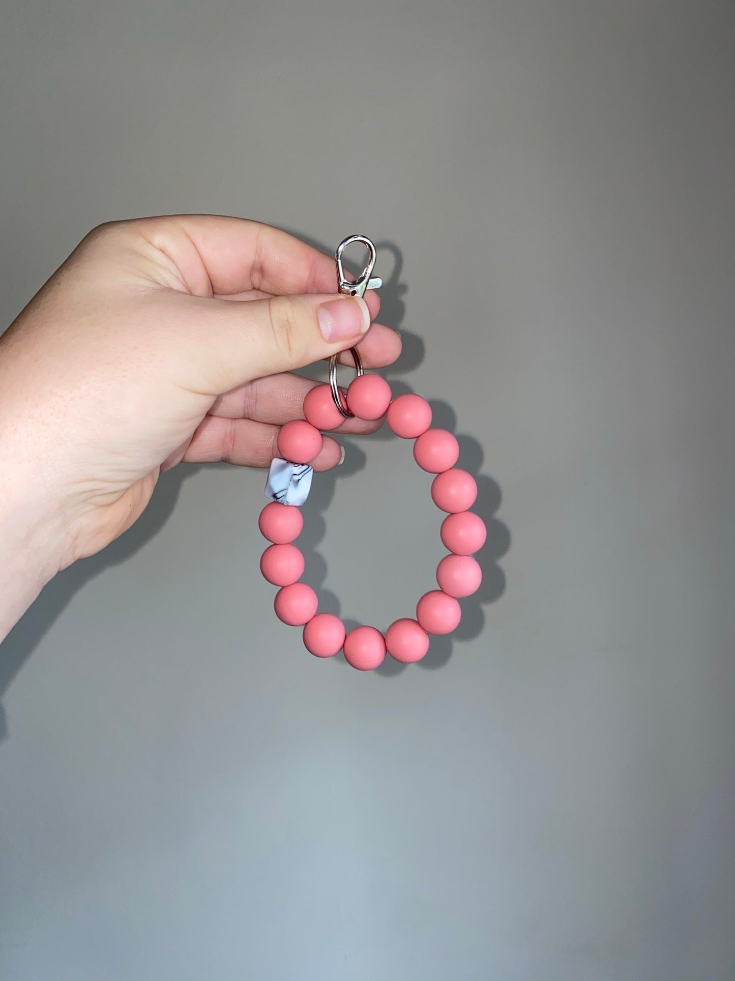 Strawberry Marble Wristlet
