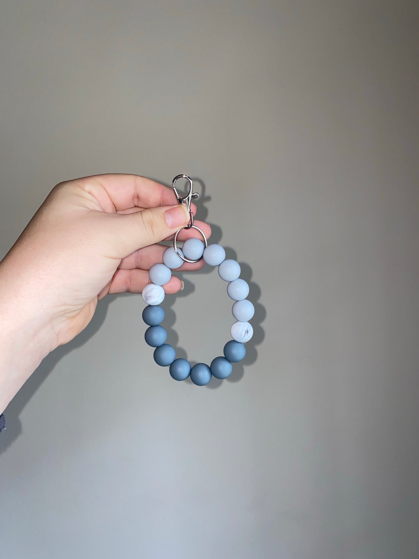 Marble Grey Wristlet