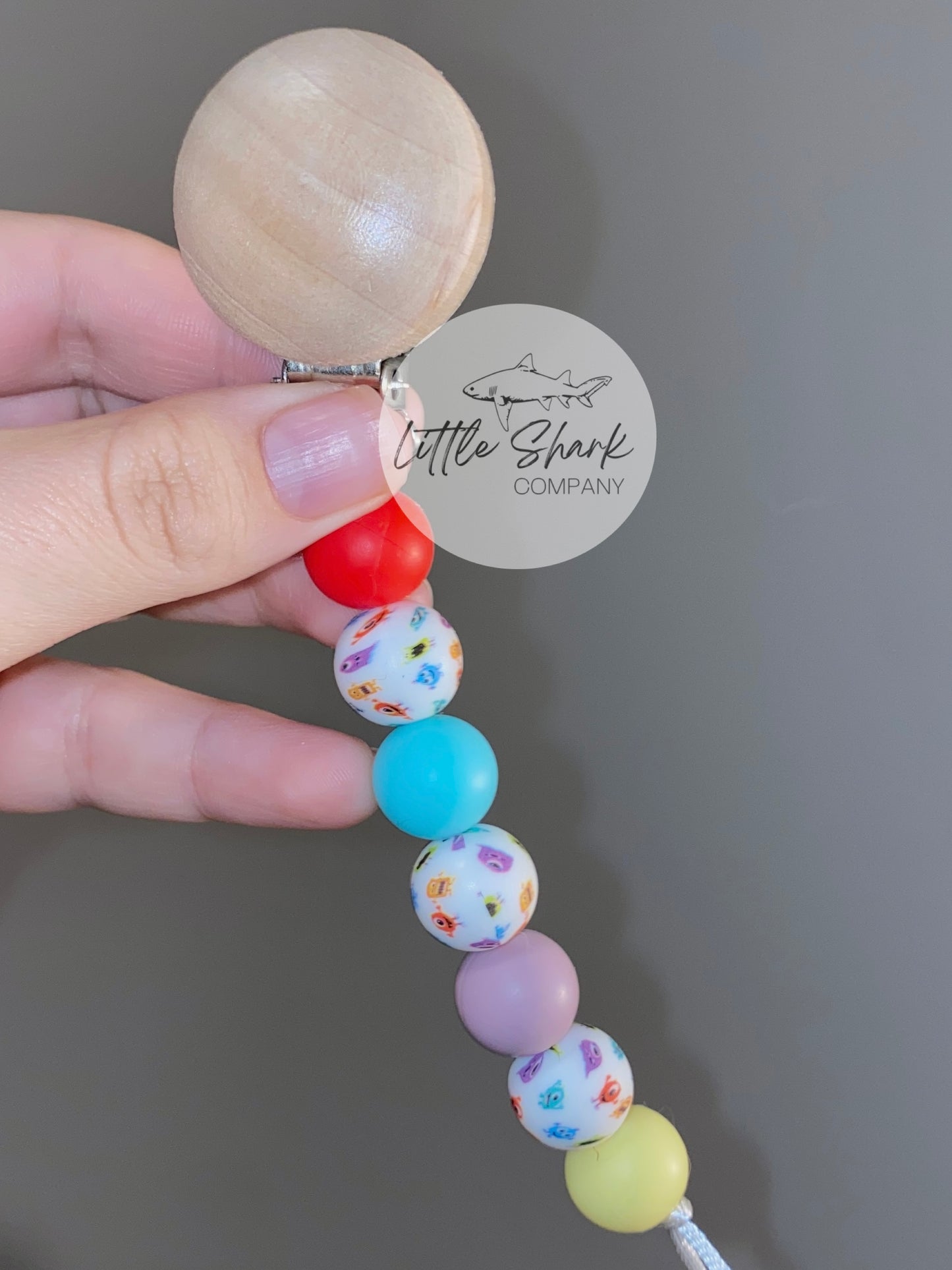 Monsters Pacifier Clip