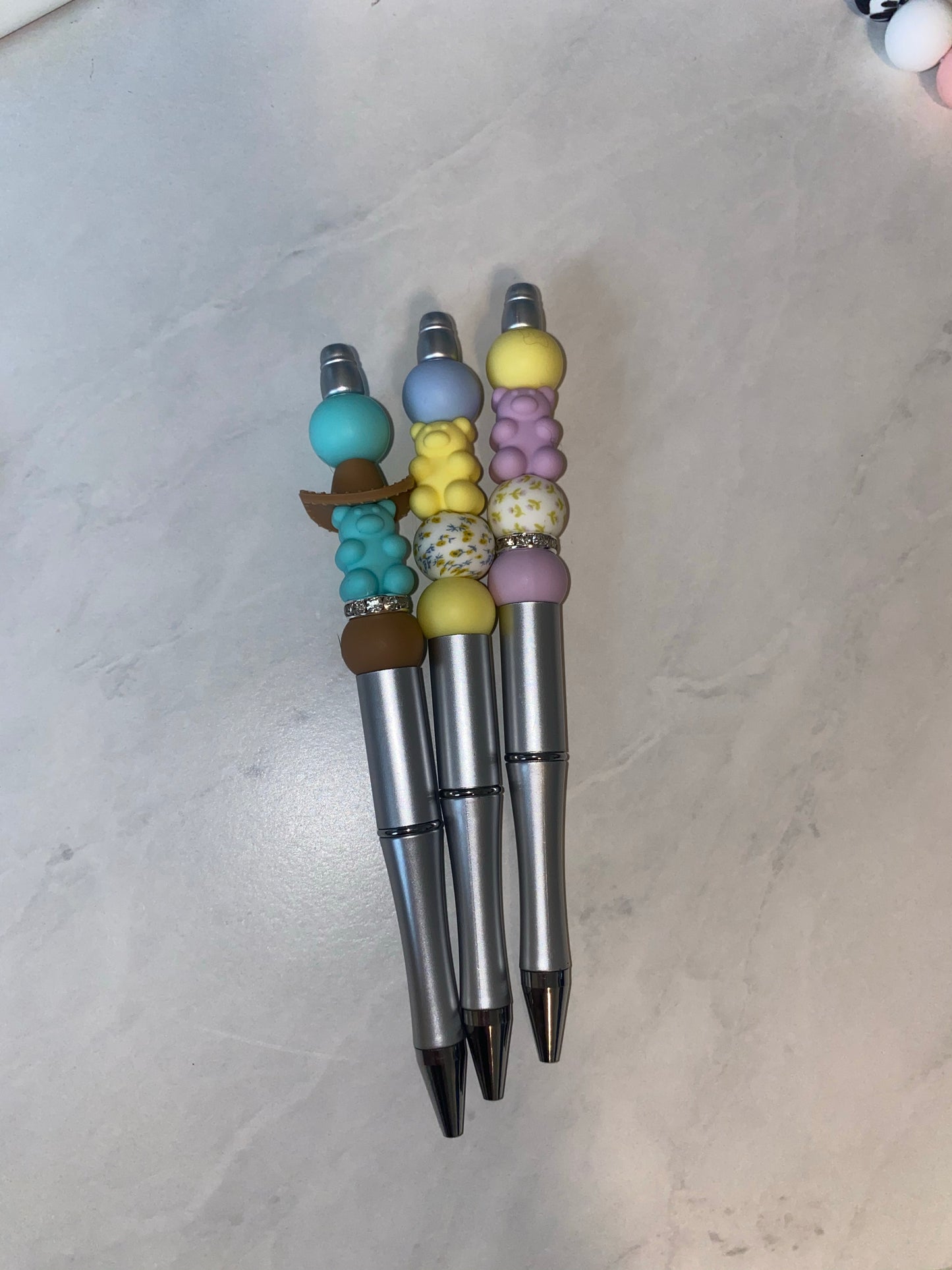 Purple Floral Pen